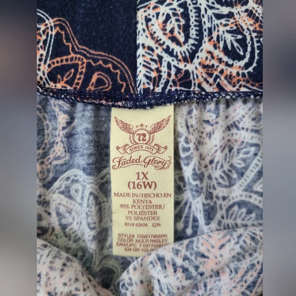 🫶🏽1x Faded Glory A line midi skirt - Picture 2 of 3